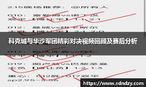 科克城与华沙军团精彩对决视频回顾及赛后分析
